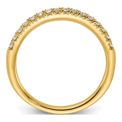 14K Yellow Gold 1/4 ct tw Lab-Grown Diamond Wedding Band – view 3