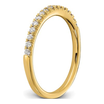 14K Yellow Gold 1/4 ct tw Lab-Grown Diamond Wedding Band – view 7