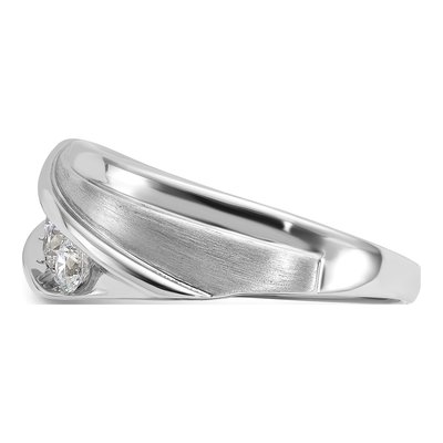 Men's 10K White Gold 3/4 ct tw Lab-Grown Diamond 5-Stone Ring – view 3