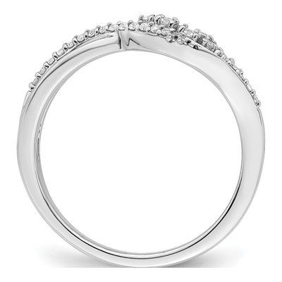 14K White Gold 1/6 ct tw Diamond Florina Wave Ring – view 3