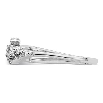 14K White Gold 1/6 ct tw Diamond Florina Wave Ring – view 4