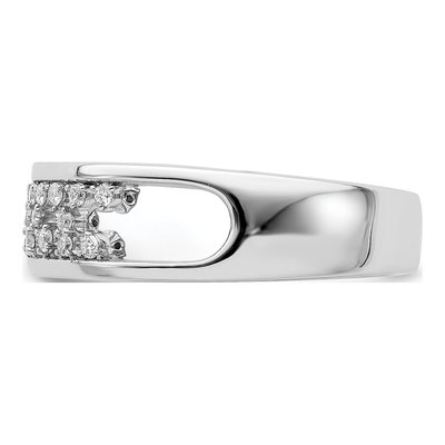 14K White Gold 1/5 ct tw Diamond Fancy Ring – view 4