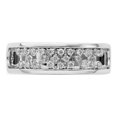 14K White Gold 1/5 ct tw Diamond Fancy Ring – view 5