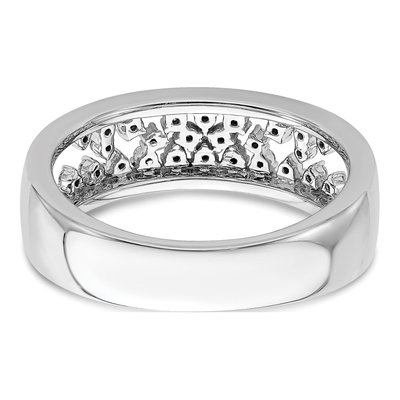 14K White Gold 1/5 ct tw Diamond Fancy Ring – view 6