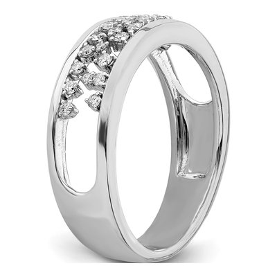 14K White Gold 1/5 ct tw Diamond Fancy Ring – view 7
