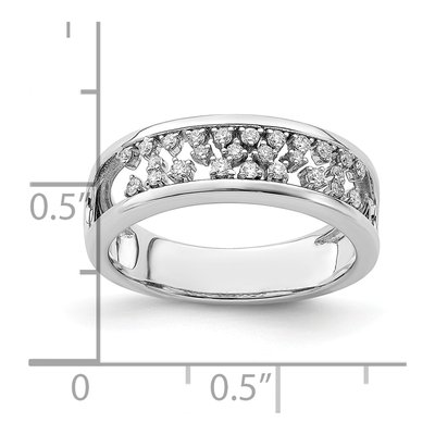 14K White Gold 1/5 ct tw Diamond Fancy Ring – view 8