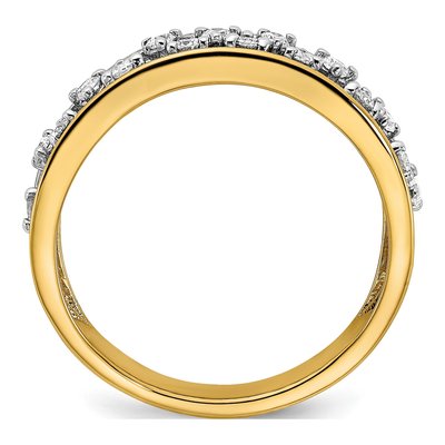 14K Yellow Gold 1/3 ct tw Diamond Ring – view 2