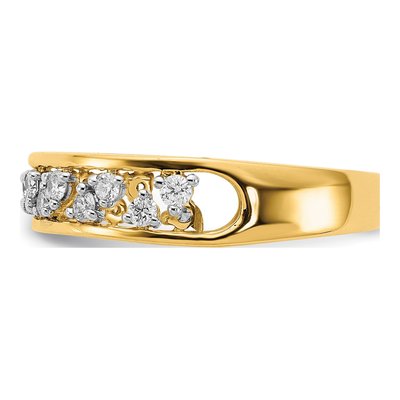 14K Yellow Gold 1/3 ct tw Diamond Ring – view 3