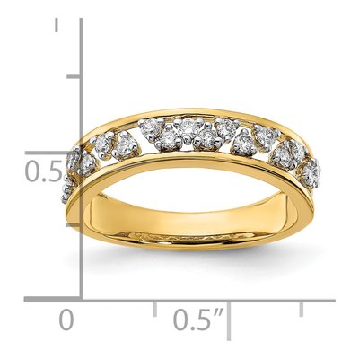 14K Yellow Gold 1/3 ct tw Diamond Ring – view 5