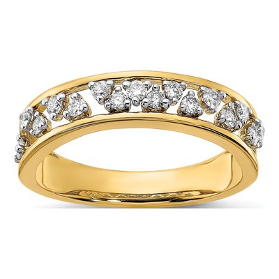 14K Yellow Gold 1/3 ct tw Diamond Ring