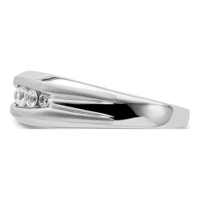 Men's 14K White Gold 1/3 ct tw Lab-Grown Diamond Five Ring – view 3