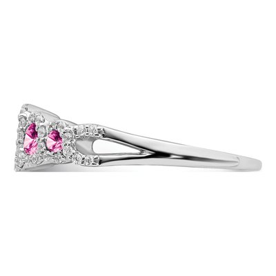 14K White Gold 1/4 ct tw Diamond Halo Ring – view 4
