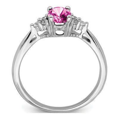 14K White Gold 1/8 ct tw Diamond Ring – view 2