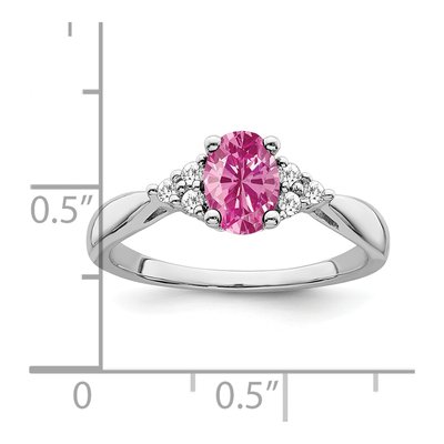 14K White Gold 1/8 ct tw Diamond Ring – view 3