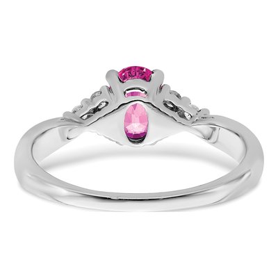 14K White Gold 1/8 ct tw Diamond Ring – view 6