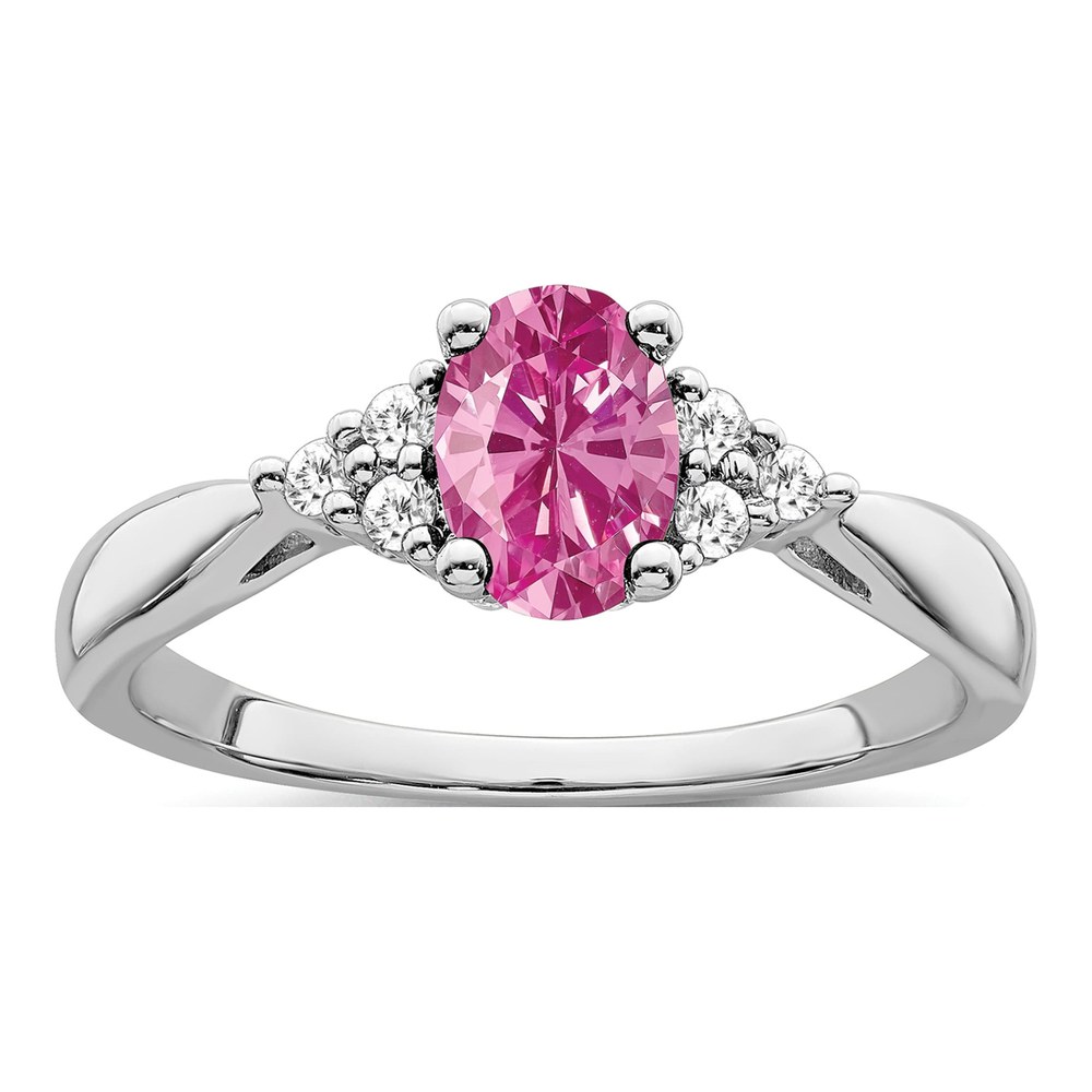 14K White Gold 1/8 ct tw Diamond Ring