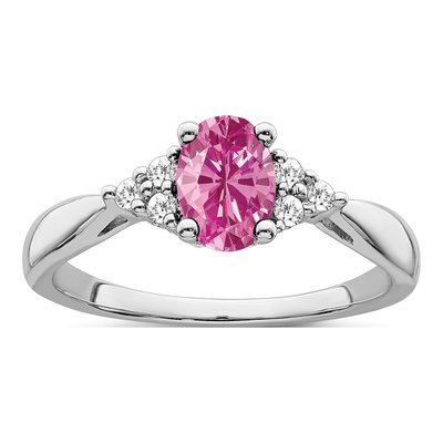 14K White Gold 1/8 ct tw Diamond Ring