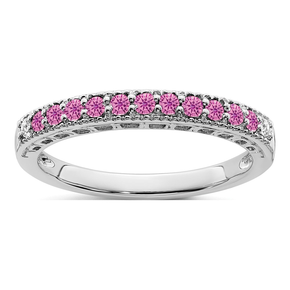 14K White Gold 1/20 ct tw Diamond Ring