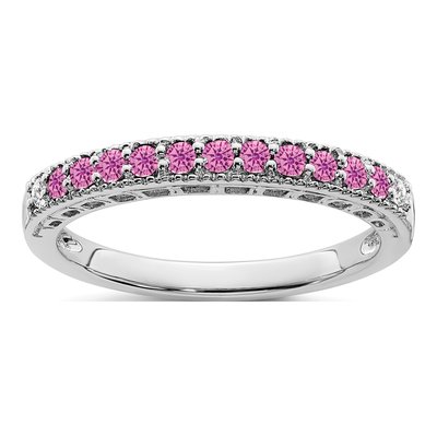 14K White Gold 1/20 ct tw Diamond Ring