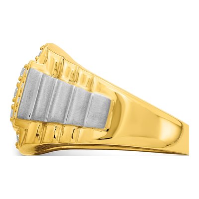 Men's 14K Two-Tone Gold 1 3/8 ct tw Lab-Grown Diamond Ring – view 4