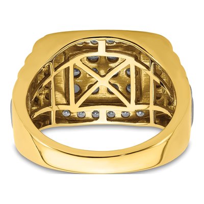 Men's 14K Two-Tone Gold 1 3/8 ct tw Lab-Grown Diamond Ring – view 6