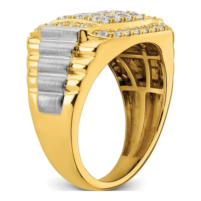Men's 14K Two-Tone Gold 1 3/8 ct tw Lab-Grown Diamond Ring – view 7