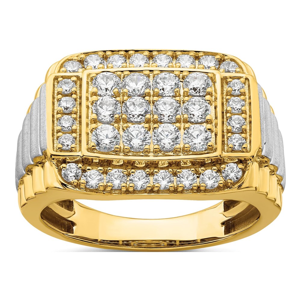 Men's 14K Two-Tone Gold 1 3/8 ct tw Lab-Grown Diamond Ring