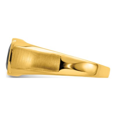 IB Goodman 14K Yellow Gold Men's Onyx Ring – view 5