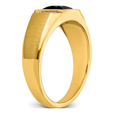 IB Goodman 14K Yellow Gold Men's Onyx Ring – view 8