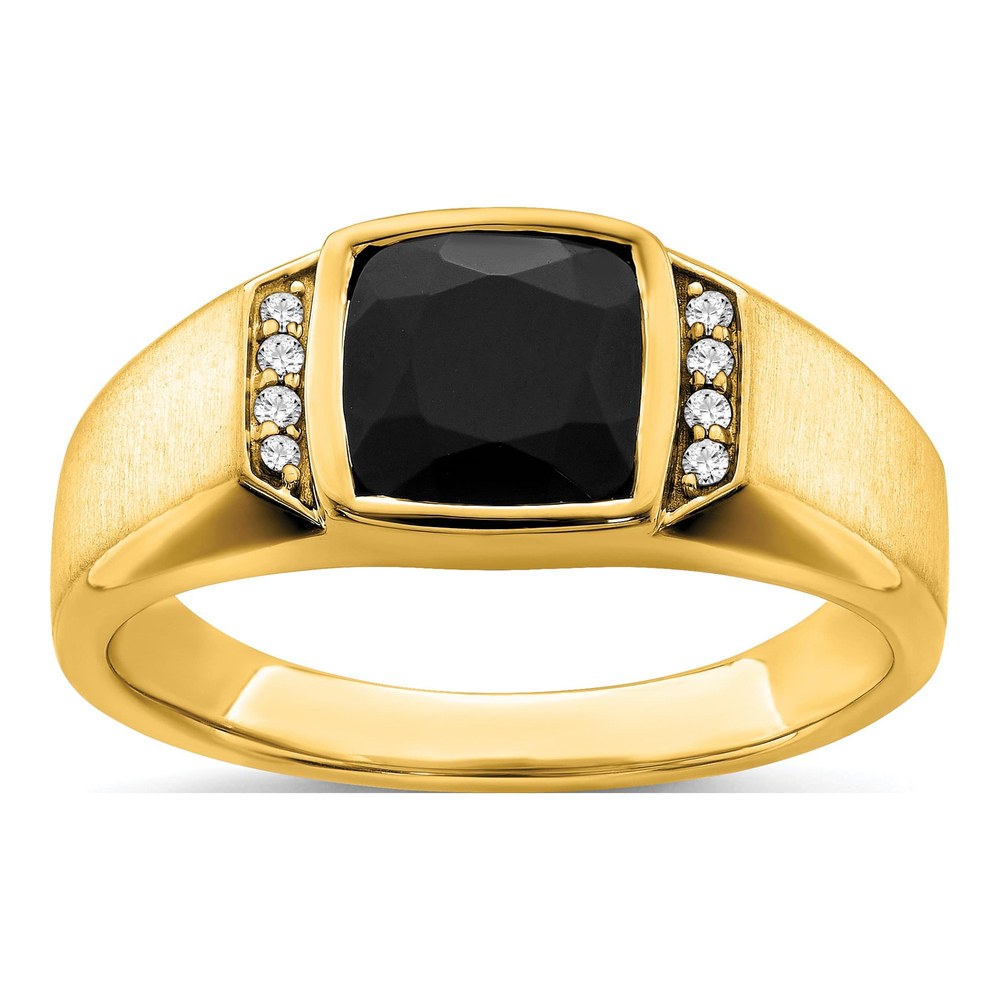 IB Goodman 14K Yellow Gold Men's Onyx Ring