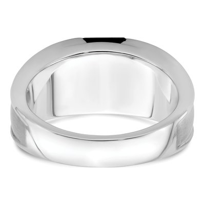 Men's 14K White Gold 1/10 ct tw Onyx & Diamond Ring – view 7