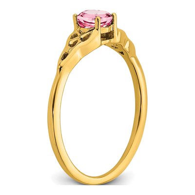 10K Yellow Gold Amethyst Celtic Knot Ring – view 8