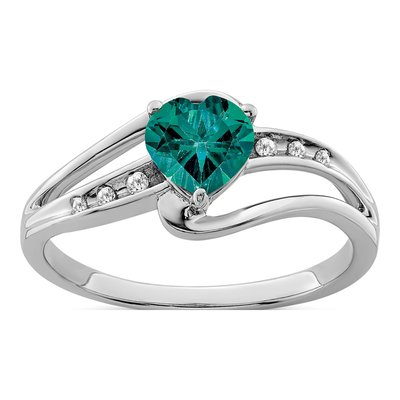 Sterling Silver Diamond Ring