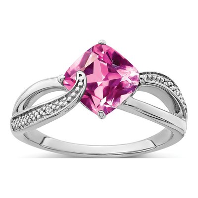 Sterling Silver Diamond Ring