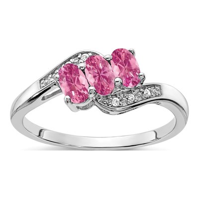 Sterling Silver Diamond Ring