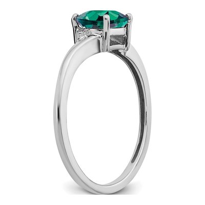 Sterling Silver Diamond Ring – view 3