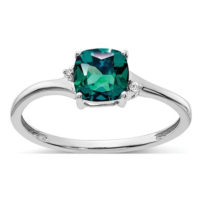 Sterling Silver Diamond Ring