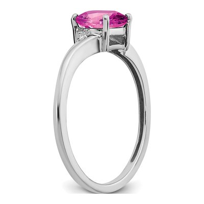 Sterling Silver Diamond Ring – view 2