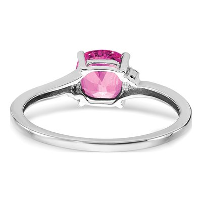 Sterling Silver Diamond Ring – view 3