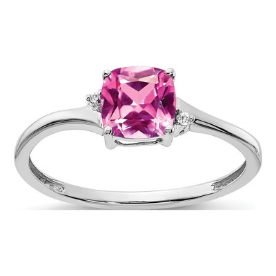 Sterling Silver Diamond Ring