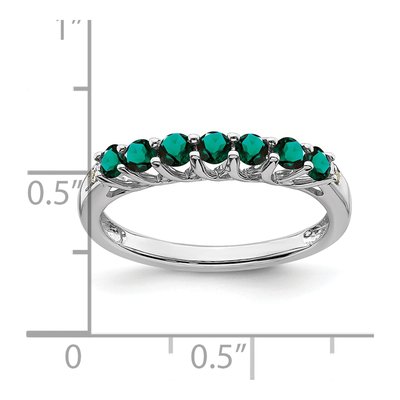 10K White Gold Diamond June 7-stone Ring – view 3