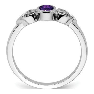 Sterling Silver Amethyst Ring – view 2