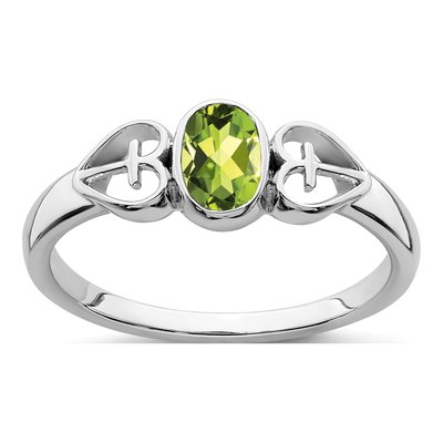 Sterling Silver Peridot Ring