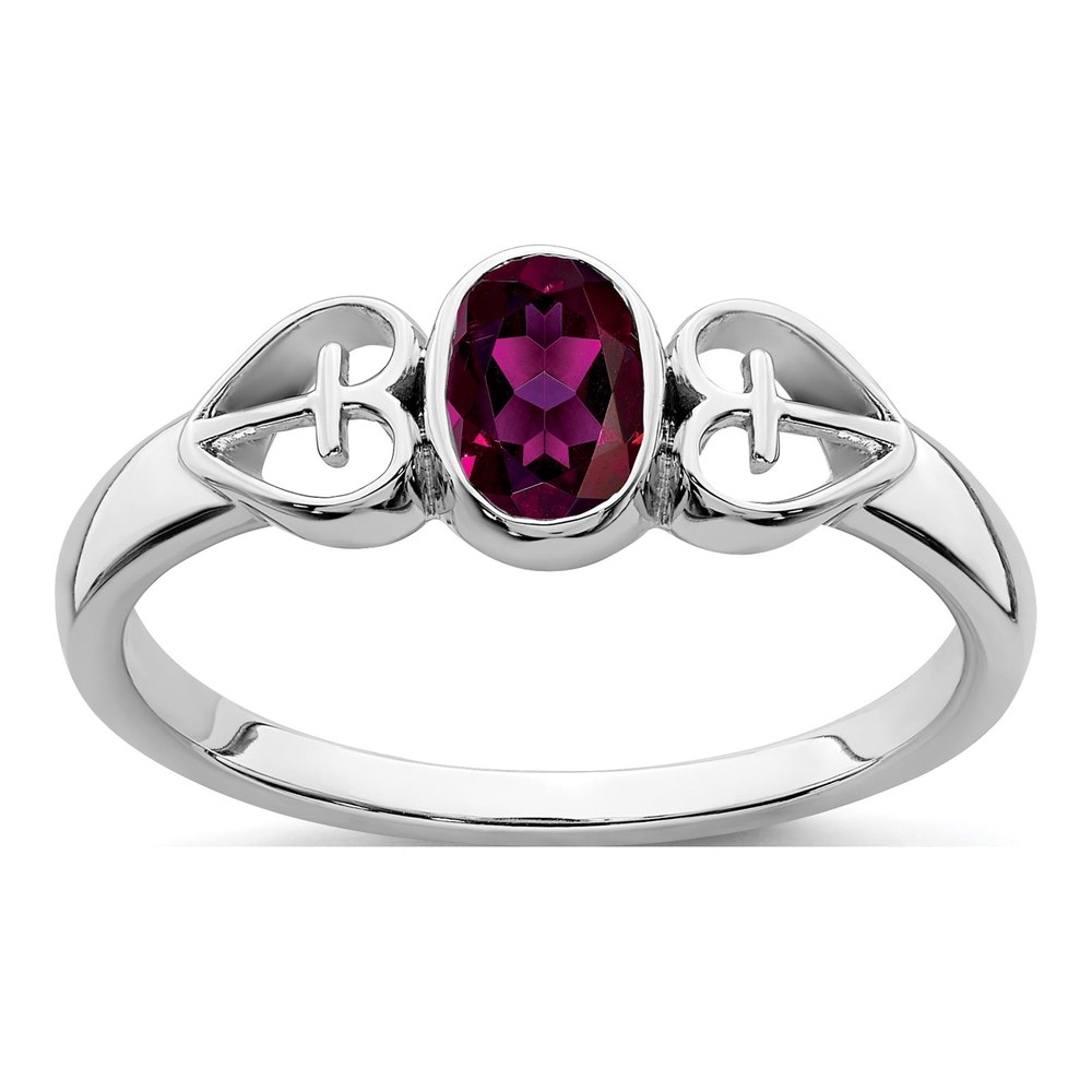 Sterling Silver Rhodolite Garnet Ring