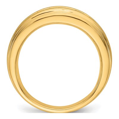 Men's 10K Yellow Gold 1 1/2 ct tw Lab-Grown Diamond Seven Ring – view 3