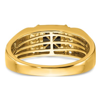 IB Goodman 14K Gold Onyx & Diamond Men's Ring – view 7