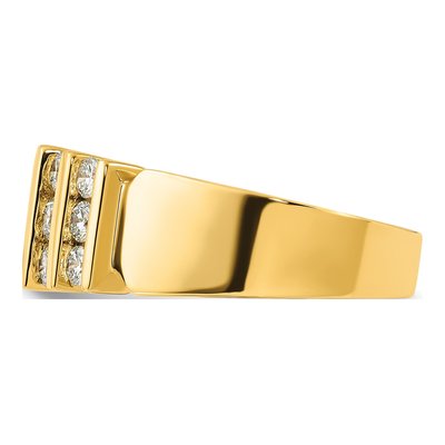 Men's 14K Yellow Gold 1 ct tw Lab-Grown Diamond Fashion Ring – view 4
