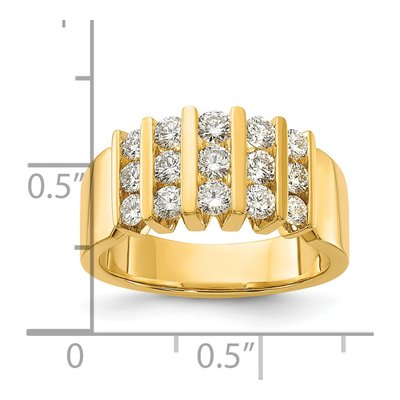 Men's 14K Yellow Gold 1 ct tw Lab-Grown Diamond Fashion Ring – view 8