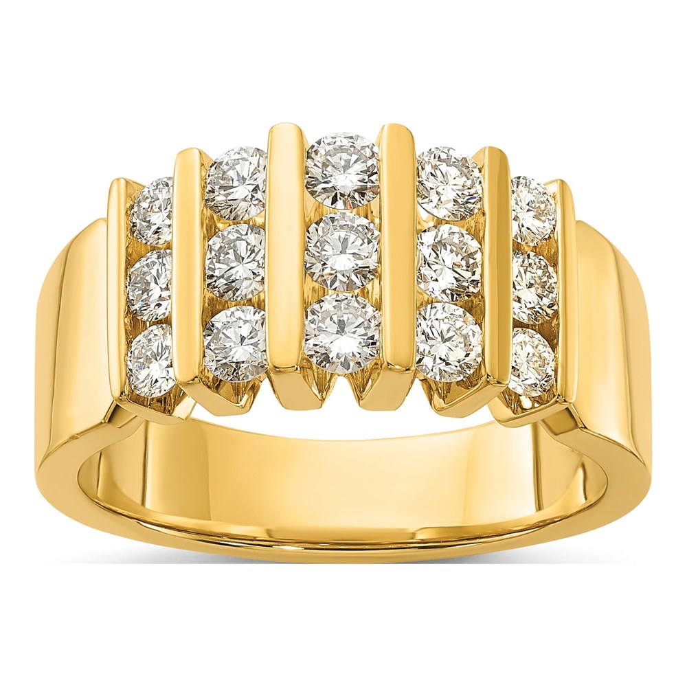 Men's 14K Yellow Gold 1 ct tw Lab-Grown Diamond Fashion Ring