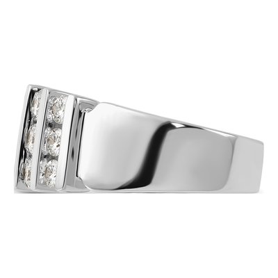 Men's 14K White Gold 1 1/2 ct tw Lab-Grown Diamond Fashion Ring – view 4